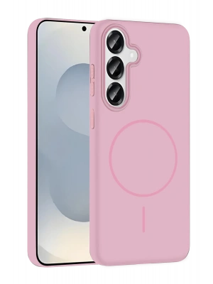 Joko Samsung Galaxy S25 Broş Magsafe Kapak - Pembe