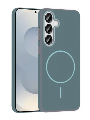 Joko Samsung Galaxy S25 Broş Magsafe Kapak - Turkuaz