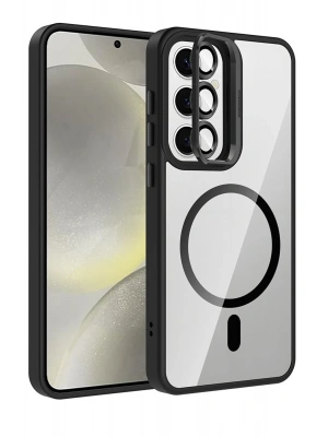 Joko Samsung Galaxy S25 Remim Lensli Magsafe Standlı Kapak - Siyah