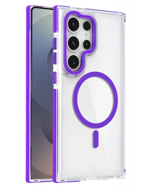 Joko Samsung Galaxy S25 Ultra Bella Magsafe Kapak - Derin Mor