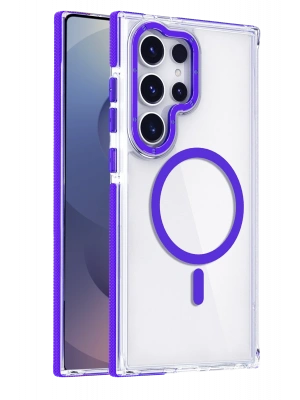 Joko Samsung Galaxy S25 Ultra Bella Magsafe Kapak - Mavi