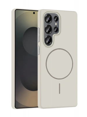 Joko Samsung Galaxy S25 Ultra Broş Magsafe Kapak - Krem