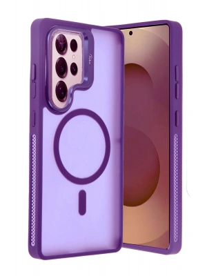 Joko Samsung Galaxy S25 Ultra Flet Lens Magsafe Kapak - Derin Mor