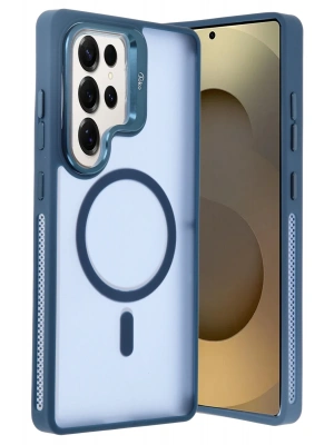 Joko Samsung Galaxy S25 Ultra Flet Lens Magsafe Kapak - Lacivert
