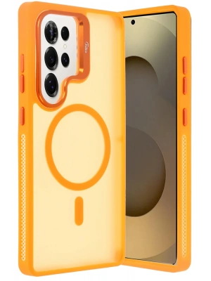 Joko Samsung Galaxy S25 Ultra Flet Lens Magsafe Kapak - Turuncu