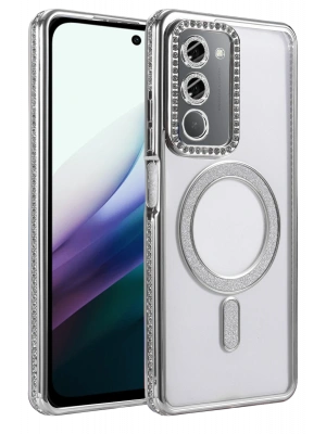 Joko Xiaomi Redmi 15 4G Joke Simli Magneticsafe Kılıf - Gümüş