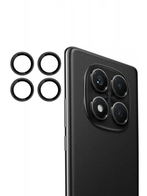 Joko Xiaomi Redmi Note 14 Pro 4G PVD Metal Kamera Lens - Siyah