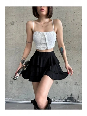 Kadın Mykonos Basic Etek - Siyah