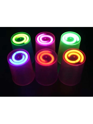 Karanlıkta Yanan Gece Işığı Mega Glow Bardaklar 8 Adet 8.5 x 10.5 cm