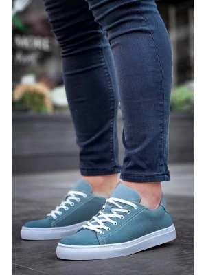 KB-122  Kuback  Bebe Mavi Süet Yüksek Taban Bağcıklı Günlük Erkek Ayakkabı