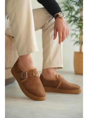 KB-KX1 Kuback Taba Kürklü Günlük Erkek Ayakkabı