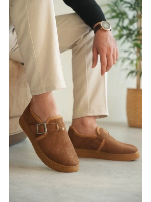 KB-KX1 Kuback Taba Kürklü Günlük Erkek Ayakkabı