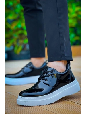 KB-X3  Kuback Siyah Rugan  Bağcıklı  Günlük Erkek  Ayakkabı