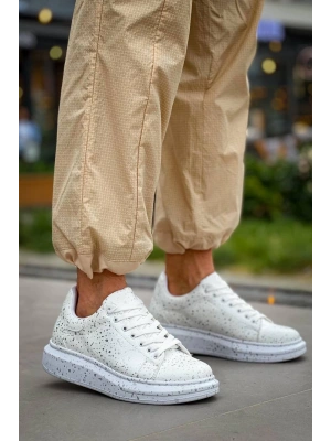 KB-X500  Kuback  Beyaz Silwer  Bağcıklı  Günlük Erkek  Ayakkabı