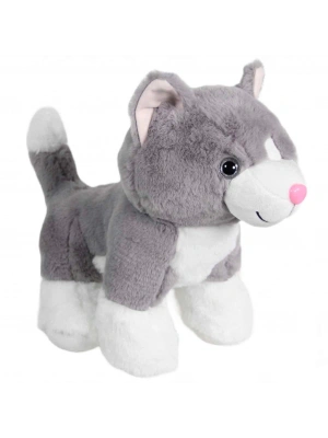 Kedi Peluş Gri 36 cm
