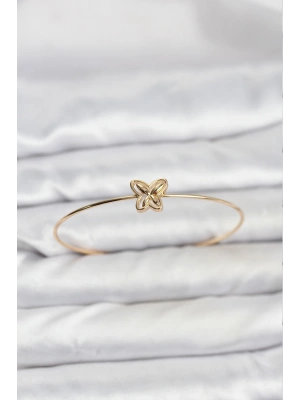 Kelebek Model Gold Renk Bileklik