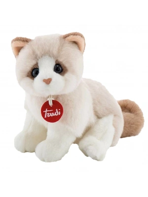 Kitty Peluş Beyaz Bej Kedi 20 cm
