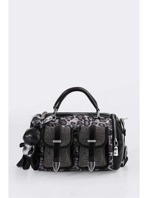 Kiwer Siyah Cilt Omuz Çantası