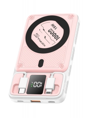 Konfulon M25W 10.000 mAh 20W PD Magsafe Powerbank - Pembe