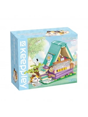 KP28018 Keeppley Lovely Street Calico Cat Comic House Blok Seti -Vagonlife