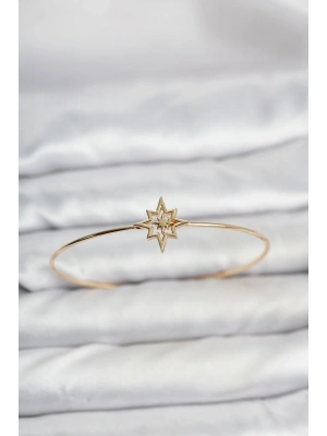 Kutup Yıldızı Model Gold Renk Bileklik