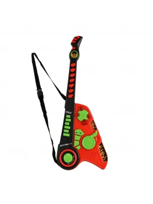 Led Işıklı Melodili Askılı Müzikli Gitar