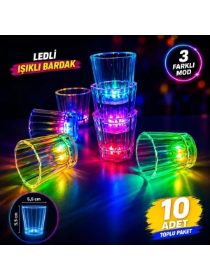 LED Işıklı Parti Bardağı Seti