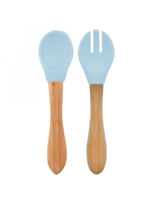 Mama Kaşığı ve Çatal Seti Mineral Blue