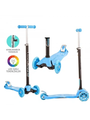 Mavi Twist Işıklı Scooter
