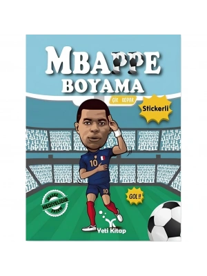 MBappe Çıkartmalı Maskeli Boyama Kitabı