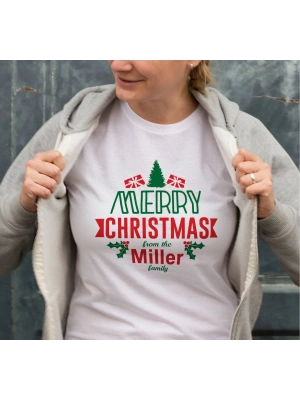 MERRY CHRISTMAS from the Miller Baskılı T-shirt - Beyaz