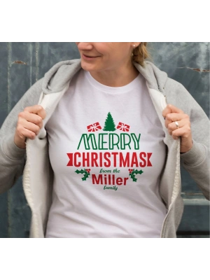 MERRY CHRISTMAS from the Miller Baskılı T-shirt - Beyaz