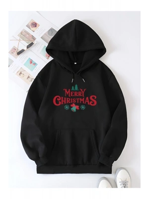 Merry Chrıstmas Sweatshirt & Hodie - Siyah