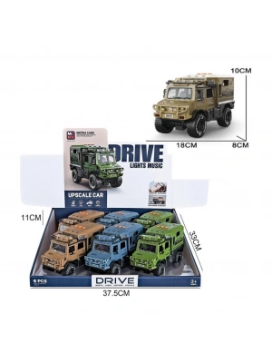 MG-D700-02 Sürtmeli Işıklı Müzikli Lüks Off-Road Karavan -Vardem Oyuncak