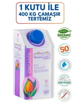 Minoris MOM Organik Sıvı Çamaşır Deterjanı 1 Lt 50 Yıkama