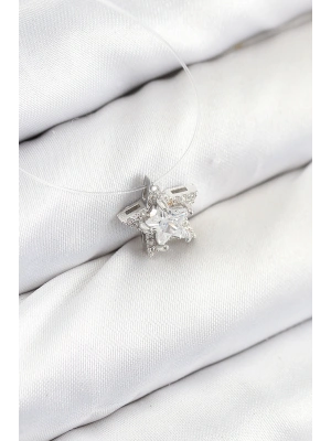 Misineli Yıldız Model Gümüş Renk Hayalet Kolye