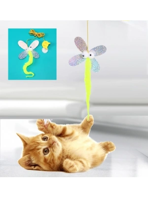 Model Elastik Kendinden Yapışkanlı Kedi Oyun Oltası