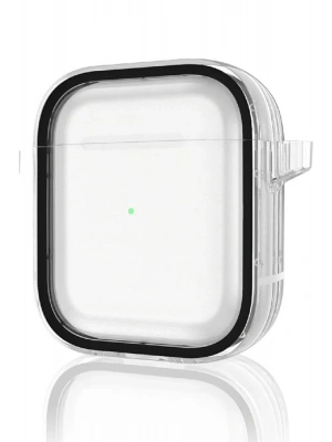 Movenchy Airpods 4 (4.nesil) Shiny Şeffaf Kılıf - Siyah