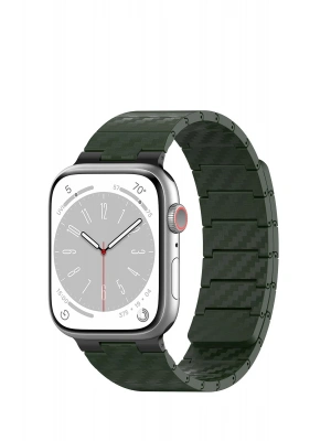 Movenchy Watch 45mm Carbon Steel Kordon - Koyu Yeşil