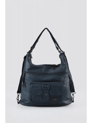 Mower Mavi Cilt Omuz Çantası