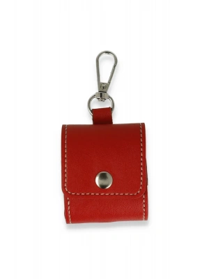 Newface Airpods 2 (2.nesil) Askılı Kılıf - Kırmızı