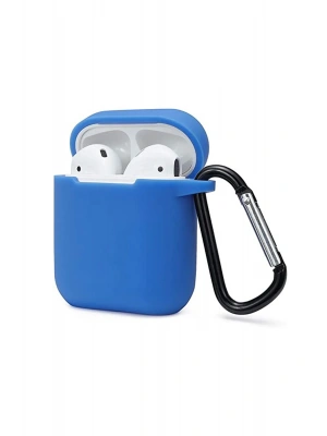 Newface Airpods 2 (2.nesil) Sert Silikon Kılıf - Mavi