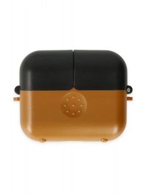 Newface Airpods 3 (3.nesil) Basmalı Kılıf - Kahverengi-Siyah