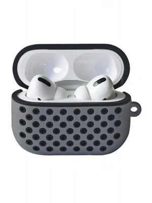 Newface Airpods Pro 2 (2.nesil) Spor Delikli Kılıf - Gri-Siyah