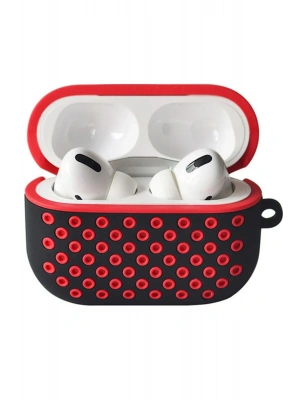 Newface Airpods Pro 2 (2.nesil) Spor Delikli Kılıf - Siyah-Kırmızı