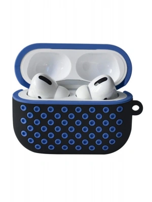 Newface Airpods Pro 2 (2.nesil) Spor Delikli Kılıf - Siyah-Mavi