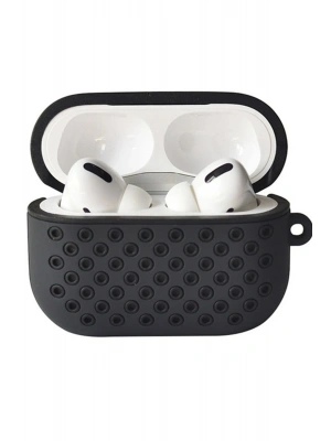 Newface Airpods Pro 2 (2.nesil) Spor Delikli Kılıf - Siyah-Siyah