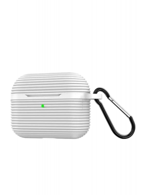 Newface Airpods Pro 3 (3.nesil) Raven Silikon Kılıf - Beyaz