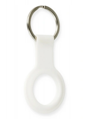 Newface Airtag Silikon Kılıf - Beyaz