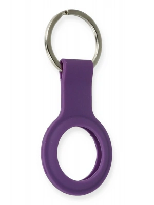 Newface Airtag Silikon Kılıf - Mor